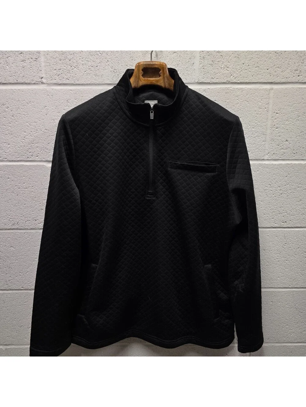 Callaway Sweater Men's  L Opti-Dri 1/4 Zip Quilted Long Sleeve Pullover 24x30